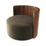 Кресло крутящееся Lagom 800 (серо-зеленый FiberGuard