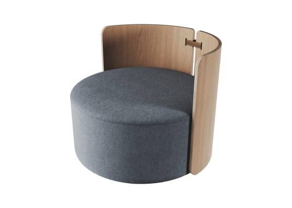 Кресло крутящееся Lagom 800 (серый твид