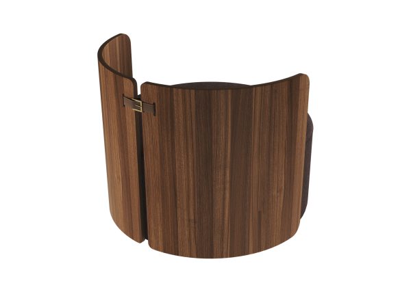 Кресло крутящееся Lagom 800 (шоколад твид, орех) — изображение 3