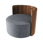 Кресло крутящееся Lagom 800 (светло-серый твид