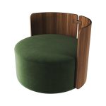 Кресло крутящееся Lagom 800 (зелено-голубой FiberGuard