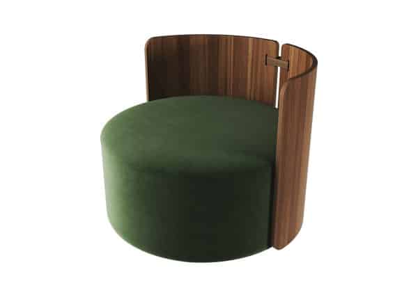 Кресло крутящееся Lagom 800 (зелено-голубой FiberGuard