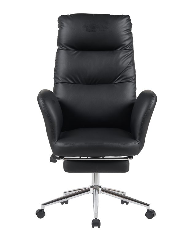 Кресло руководителя TopChairs Solid с оттоманкой черный — изображение 2