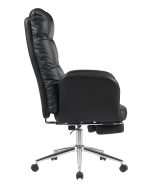 Кресло руководителя TopChairs Solid с оттоманкой черный — изображение 3