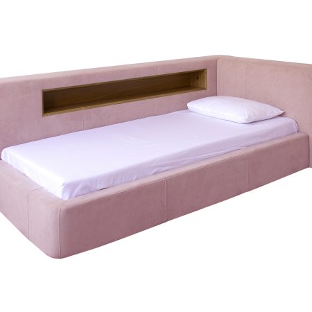 Кровать Cube c нишей L (розовый)