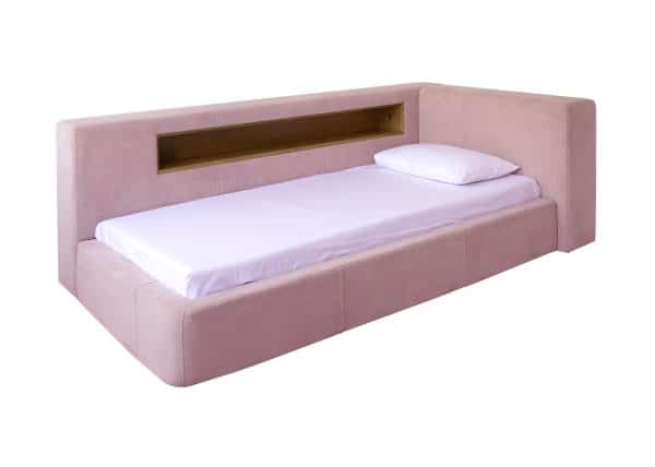 Кровать Cube c нишей L (розовый)