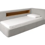 Кровать Cube c нишей L (серый)