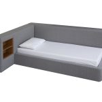 Кровать Cube c нишей M (серый