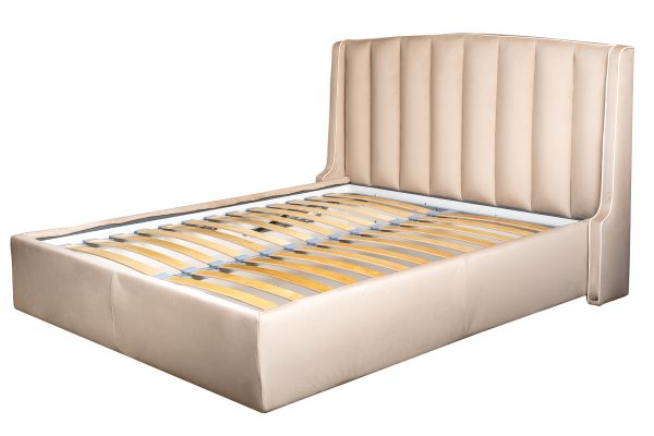 Кровать Odry c подъем.мех. велюр экрю Colt1009 186*220*120 — изображение 2
