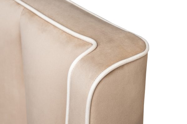 Кровать Odry c подъем.мех. велюр экрю Colt1009 186*220*120 — изображение 4