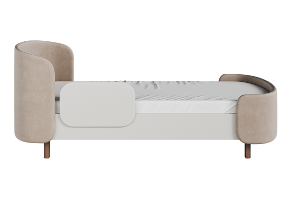 Кровать подростковая KIDI Soft размер L антивандальная ткань (бежевый) — изображение 2