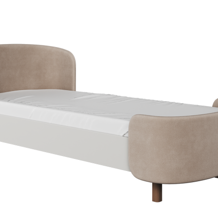 Кровать подростковая KIDI Soft размер L антивандальная ткань (бежевый)