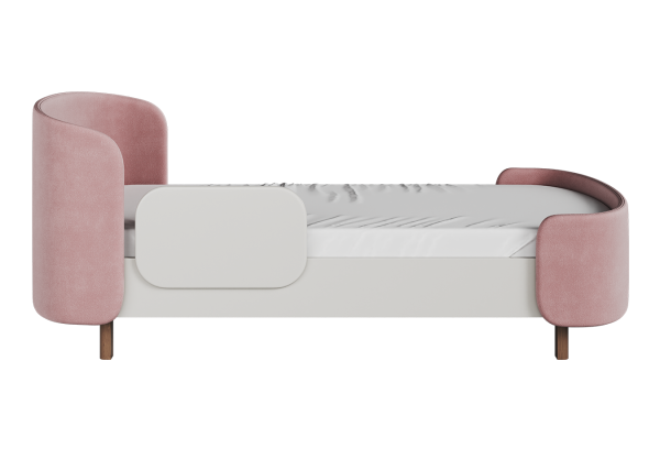 Кровать подростковая KIDI Soft размер L антивандальная ткань (розовый) — изображение 2