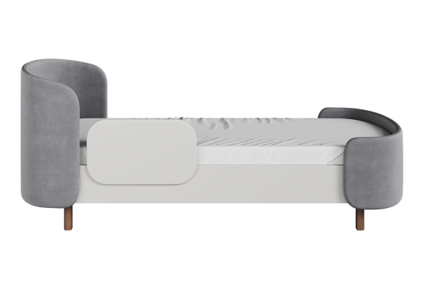 Кровать подростковая KIDI Soft размер L антивандальная ткань (серый) — изображение 2