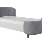 Кровать подростковая KIDI Soft размер L антивандальная ткань (серый)