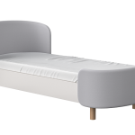 Кровать подростковая KIDI Soft размер L (серый)