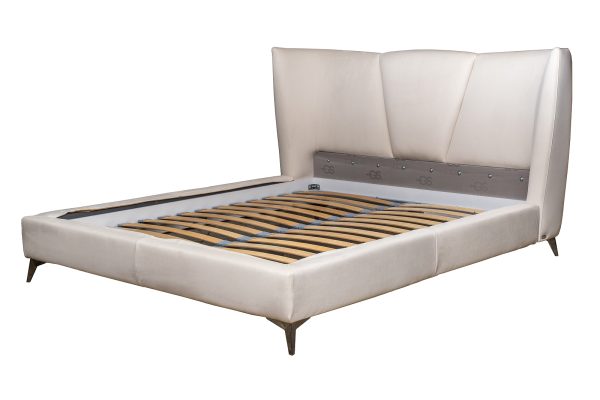 Кровать Siena без мех.велюр кремовый Colt1008 199*222*116см — изображение 2