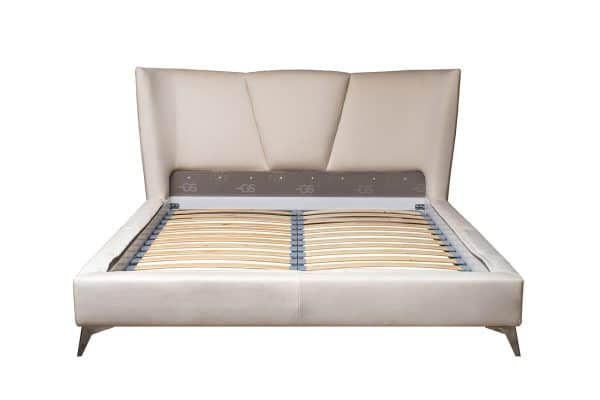 Кровать Siena без мех.велюр кремовый Colt1008 199*222*116см