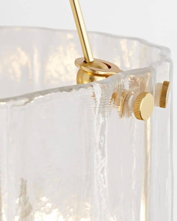 Круглая золотая люстра “Норидж” — изображение 3