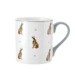 Кружка фарфоровая Hare Mikasa GREY/WHITE 280 мл