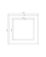 Квадратное зеркало в раме “Карлсбад” — изображение 3