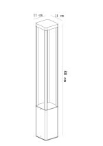 Ландшафтный светильник Arte Lamp PHERKAD A2728PA-1BK — изображение 4