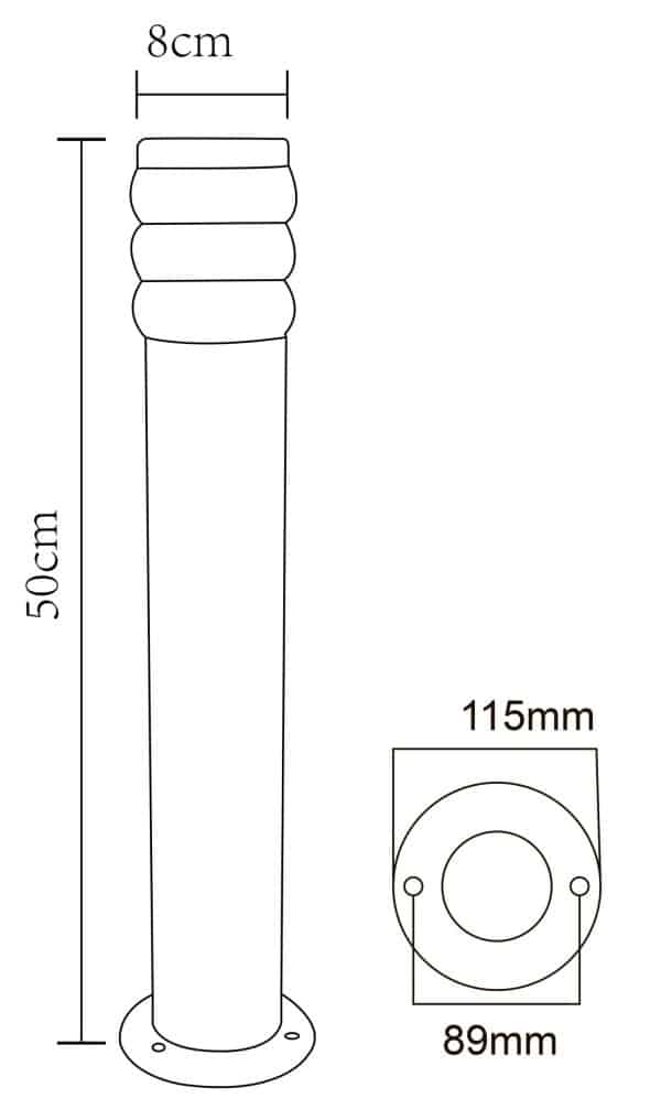 Ландшафтный светильник Arte Lamp PORTICA A8381PA-1SS — изображение 4