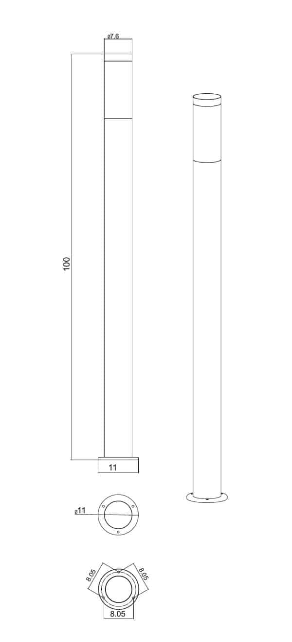Ландшафтный светильник Arte Lamp SALIRE A3157PA-1SS — изображение 4