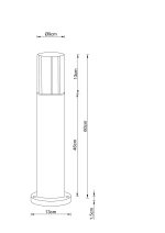 Ландшафтный светильник Arte Lamp SEGINUS A6515PA-1BK — изображение 3