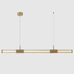 Светильник подвесной Crystal Lux LINEUP SP24W LED BRASS