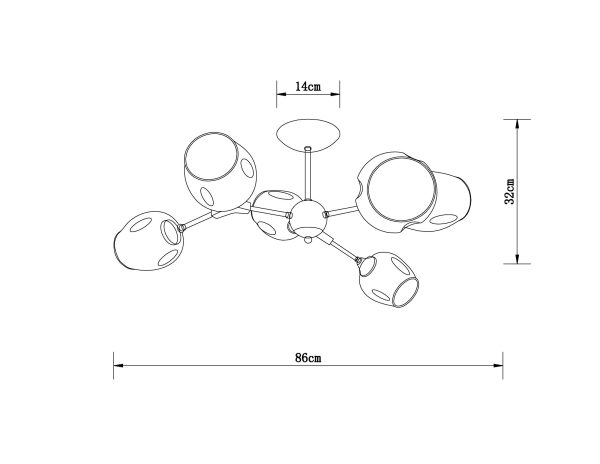 Люстра на штанге Arte Lamp SEPPIA A4211PL-6BK — изображение 3