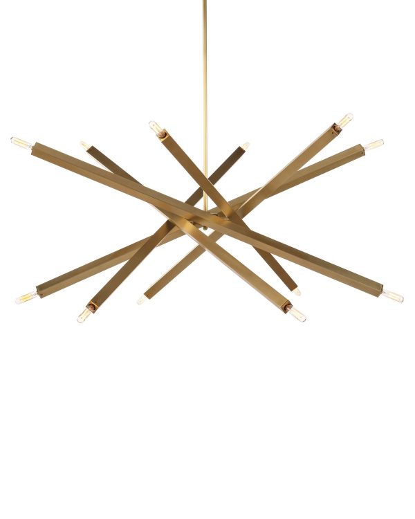 Люстра "Пэрис" латунь — изображение 3