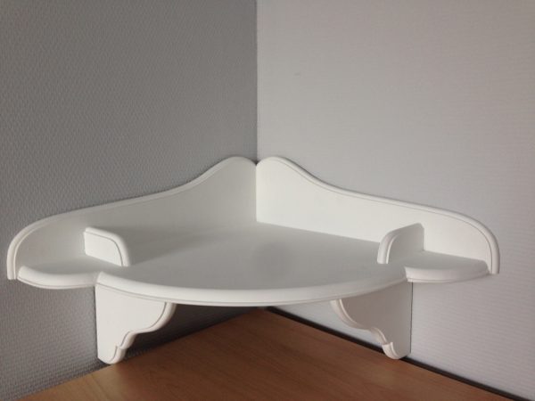 Полка декоративная угловая белая — изображение 2