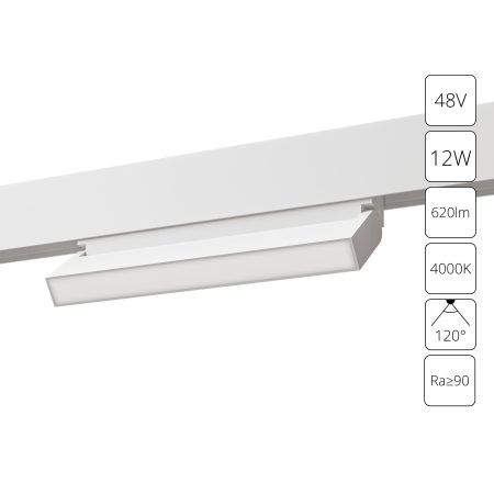 Магнитный трековый светильник Arte Lamp LINEA A4669PL-1WH