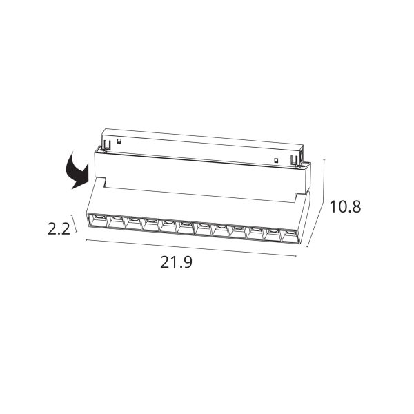 Магнитный трековый светильник Arte Lamp LINEA A4696PL-1WH — изображение 2