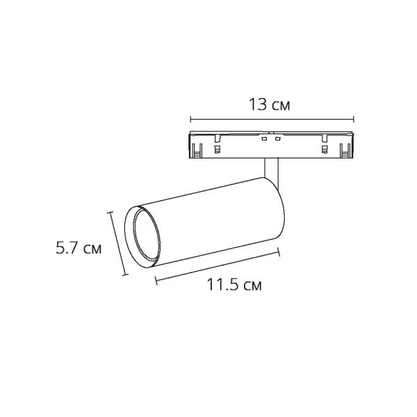 Магнитный трековый светильник Arte Lamp OPTIMA A7281PL-1BK — изображение 3
