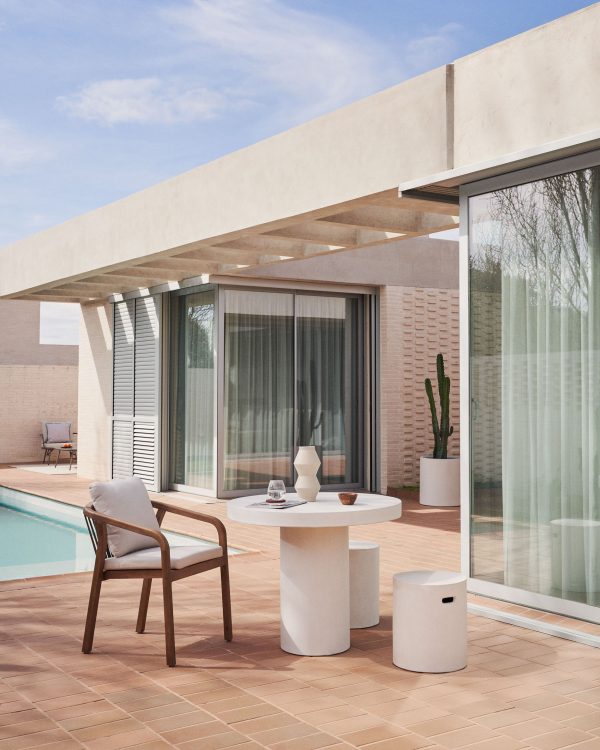 Malaret Стул из массива эвкалипта и белого шнура — изображение 2