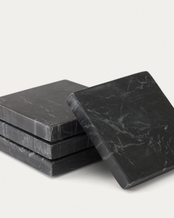 Набор из 4-х подставок Johana мрамор — изображение 3