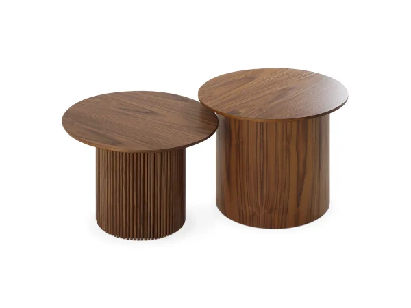 Набор столиков Mono D50, основание D29/D38 орех — изображение 3
