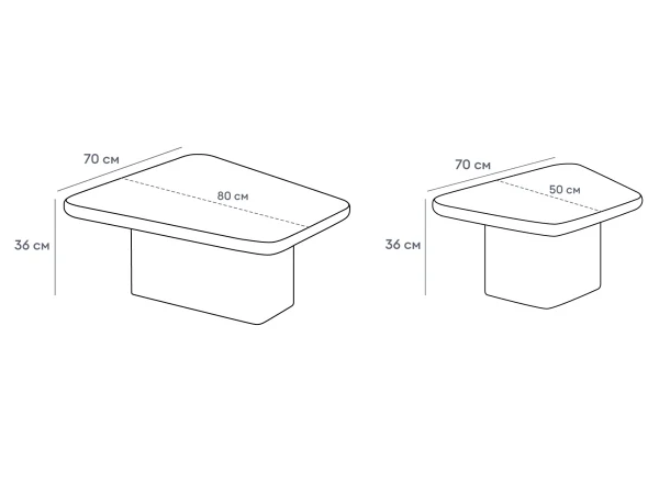 nabor-zhurnalnyh-stolikov-beto-4 Набор журнальных столиков Beto белый, бежевый — изображение 5