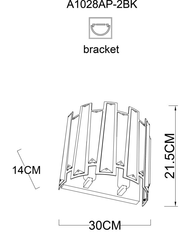 Настенный светильник Arte Lamp AMBER A1028AP-2BK — изображение 3