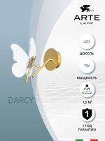 Настенный светильник Arte Lamp DARCY A2187AP-1GO — изображение 4
