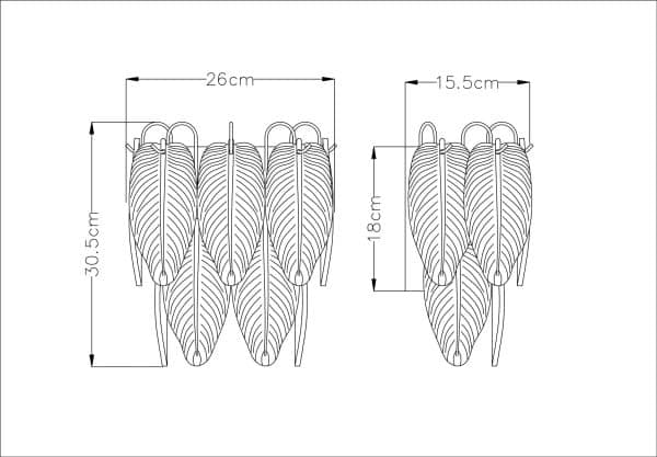Настенный светильник Arte Lamp EVIE A4052AP-2SG — изображение 4