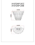 Настенный светильник Arte Lamp FLORIZEL A1072AP-2AB — изображение 4