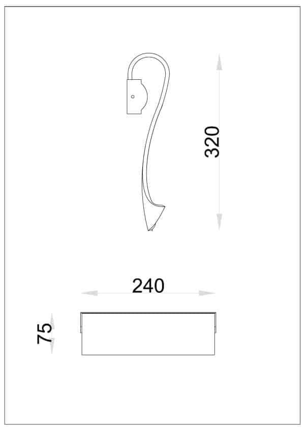 Настенный светильник Arte lamp GRAPPOLO A2283AP-1GO — изображение 3