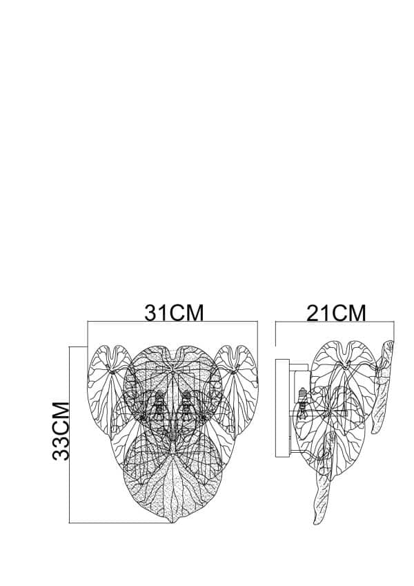 Настенный светильник Arte Lamp KAPRI A4078AP-2CC — изображение 3