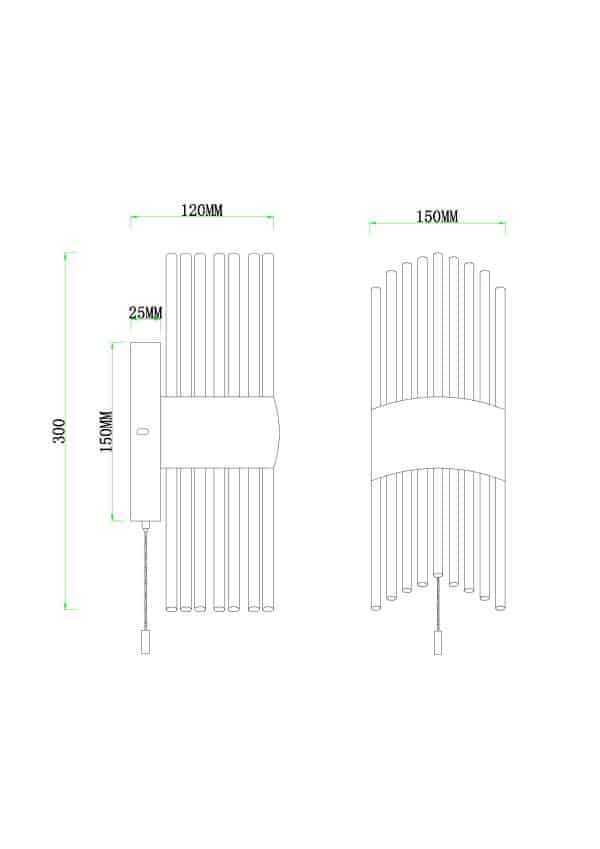 Настенный светильник Arte Lamp MONTREAL A1034AP-2CC — изображение 4