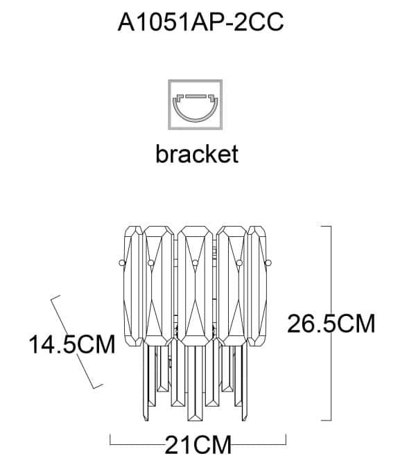 Настенный светильник Arte Lamp NICOLETTA A1051AP-2CC — изображение 5