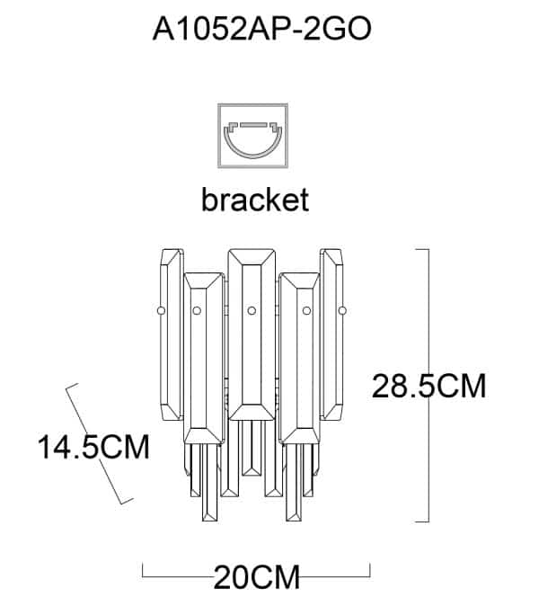 Настенный светильник Arte Lamp NICOLETTA A1052AP-2GO — изображение 5