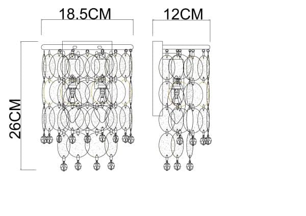 Настенный светильник Arte Lamp PIPIRIMA A4089AP-2AB — изображение 3